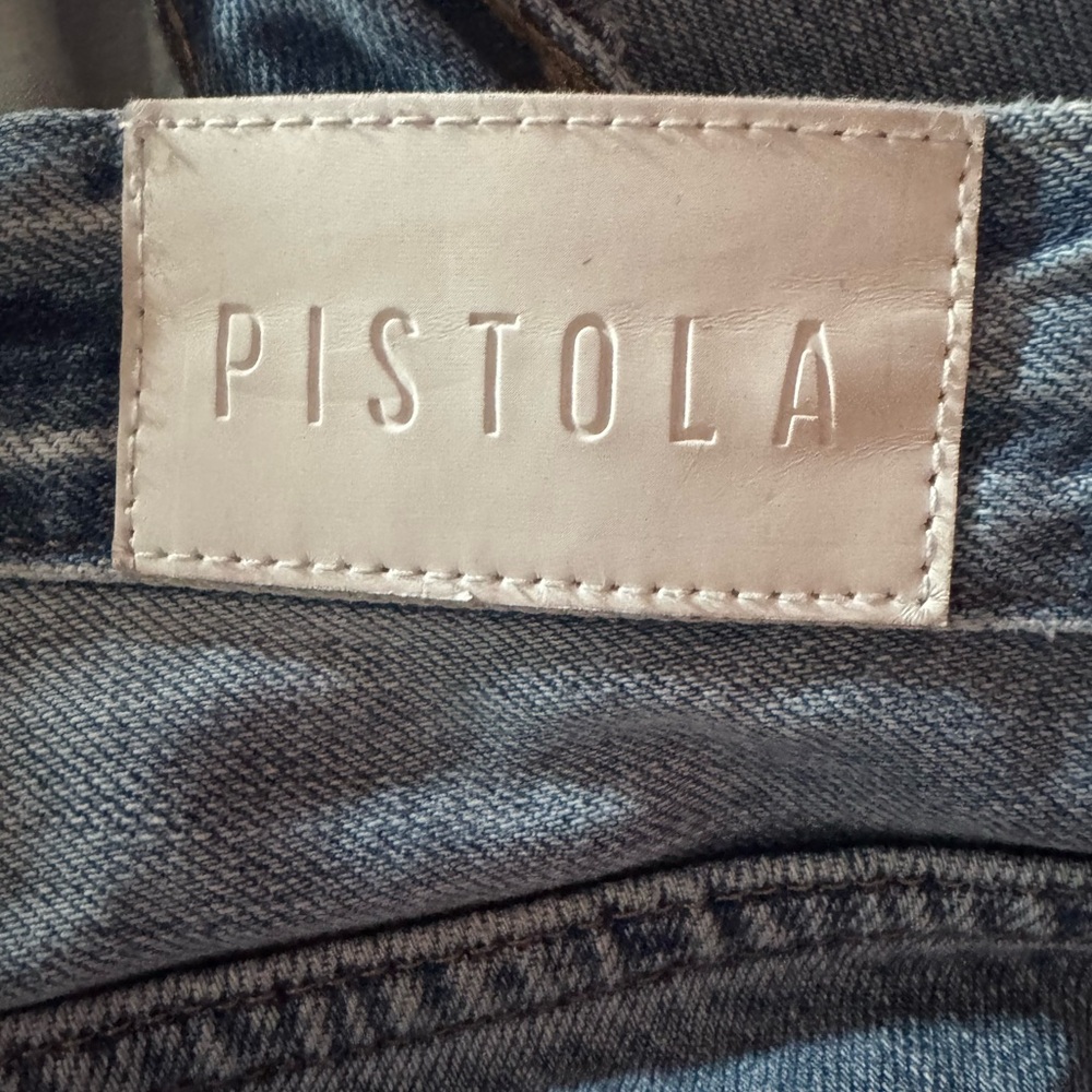 Pistola Crop Cassie Super High Rise Straight Jean - Picture 5 of 5